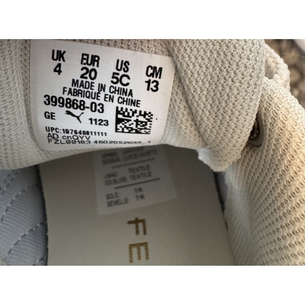 Fenty Rihanna x Puma Ivory‎ Toddler Sneakers Shoes Darling BRAND NEW Sz 5C RARE! - Picture 8 of 9